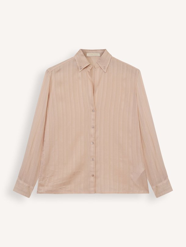 Ontdek de Druyat viscose/katoenmix blouse van Vanessa Bruno in de kleur poeder bij Orangebag. Op werkdagen voor 21:45 besteld, morgen in huis.