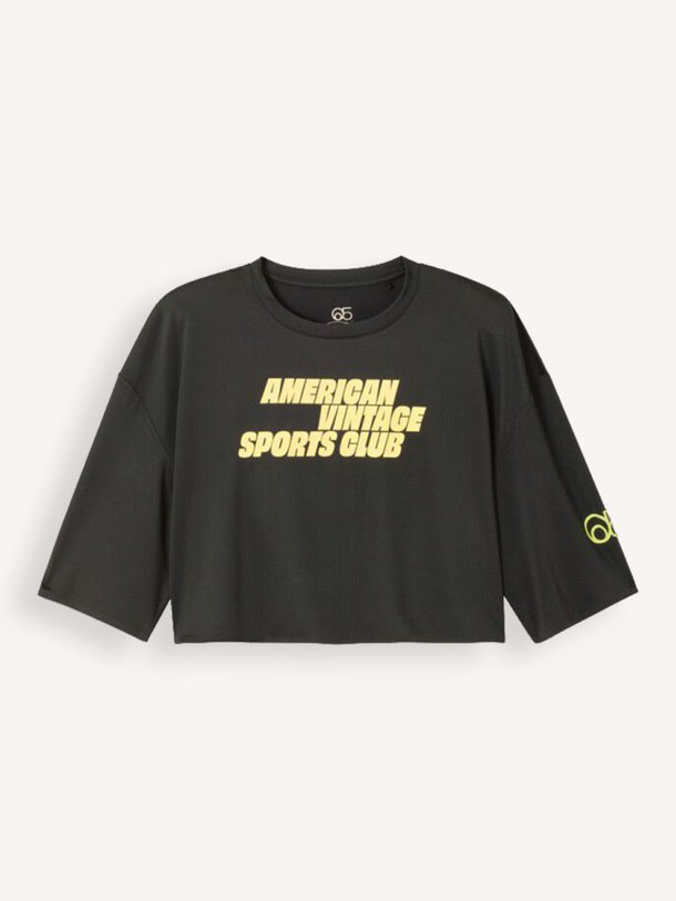 Ontdek de Wozza geweven cropped sport top met print van American Vintage in de kleur Zwart bij Orangebag. Op werkdagen voor 21:45 besteld, morgen in huis.