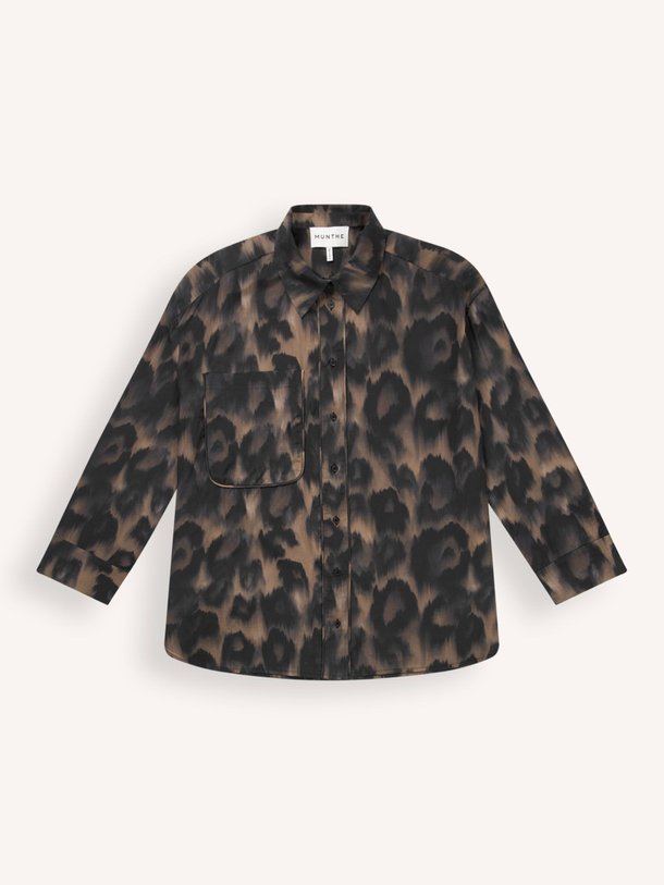 Ontdek de Tyrot organic cottonmix blouse met print van Munthe in de kleur bruin bij Orangebag. Op werkdagen voor 21:45 besteld, morgen in huis.