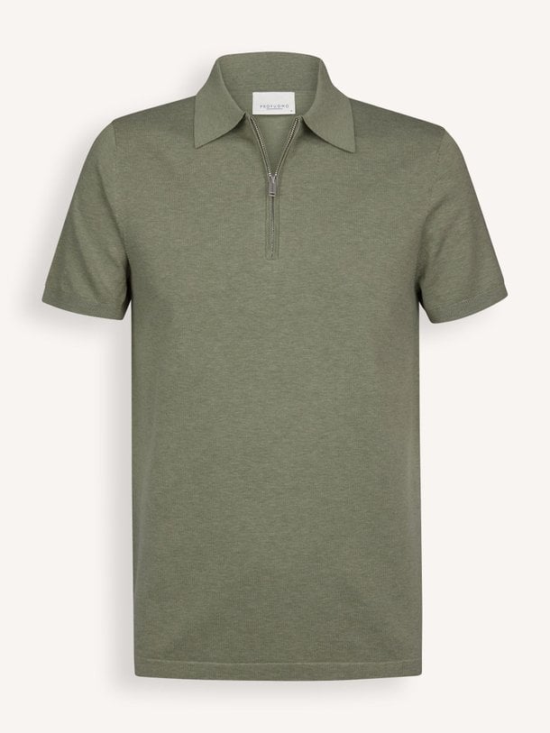 Ontdek de Katoenmix polo van Profuomo in de kleur Groen bij Orangebag. Op werkdagen voor 21:45 besteld, morgen in huis.
