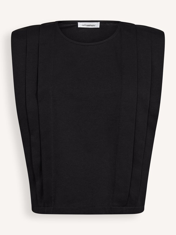 Co'Couture Zelli katoenen top - Zwart Ontdek de Zelli katoenen top van Co'Couture in de kleur Zwart bij Orangebag. Op werkdagen voor 21:45 besteld, morgen in huis.