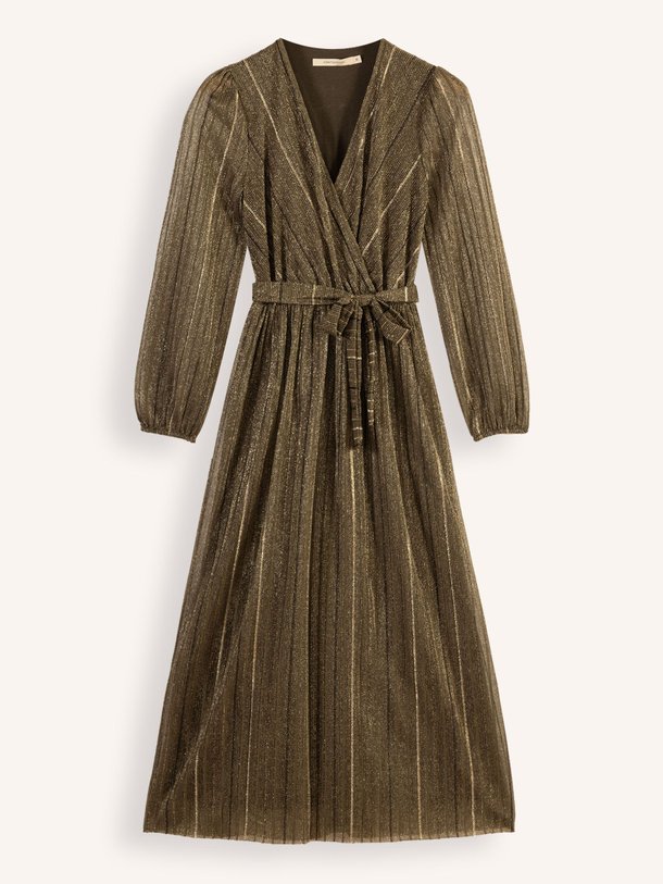 Ontdek de Zumaya viscosemix jurk met lurex van La Fee Maraboutee in de kleur kaki bij Orangebag. Op werkdagen voor 21:45 besteld, morgen in huis.