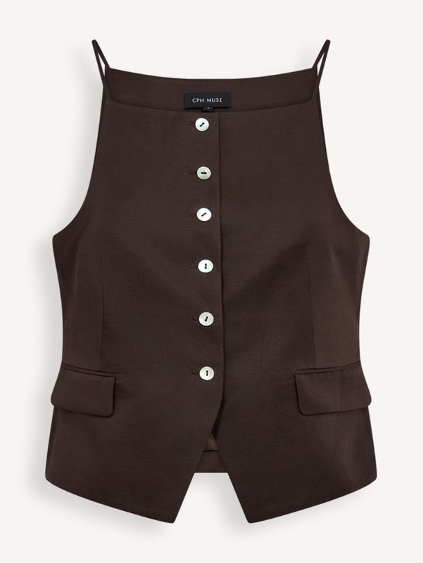 Copenhagen Muse Cmcolleen-Waistcoat Ontdek de CMCOLLEEN-WAISTCOAT van Copenhagen Muse bij Orangebag. Op werkdagen voor 21:45 besteld, morgen in huis.