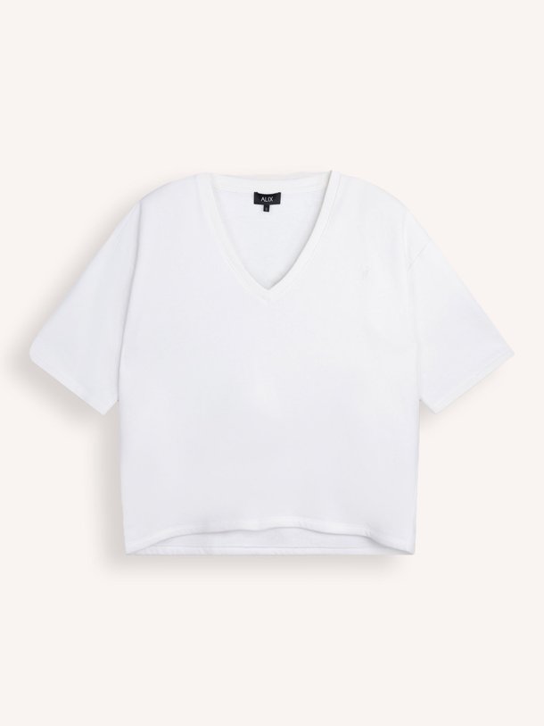 Ontdek de Katoenmix oversized sweater van Alix The Label in de kleur Off-white bij Orangebag. Op werkdagen voor 21:45 besteld, morgen in huis.