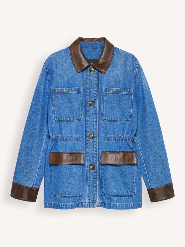 Ontdek de Carlota denim jack van Studio AR in de kleur Blauw bij Orangebag. Op werkdagen voor 21:45 besteld, morgen in huis.