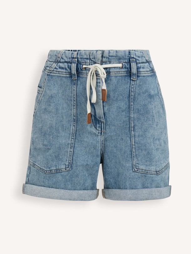 Ontdek de High waist denim short van Yaya in de kleur Blauw bij Orangebag. Op werkdagen voor 21:45 besteld, morgen in huis.