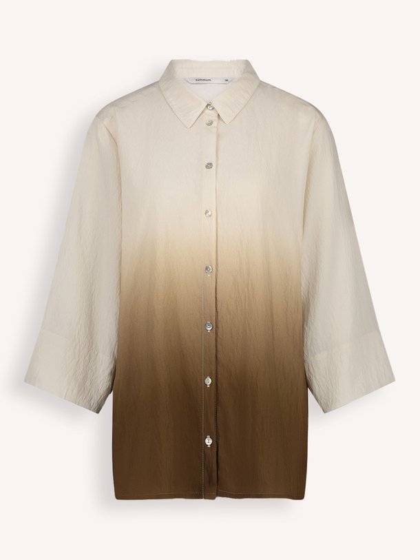 Ontdek de viscosemix blouse met dip dye print van Summum in de kleur bruin bij Orangebag. Op werkdagen voor 21:45 besteld, morgen in huis.