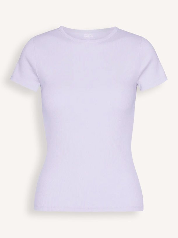 Ontdek de Organic cottonmix rib T-shirt van Colorful Standard in de kleur Lavendel bij Orangebag. Op werkdagen voor 21:45 besteld, morgen in huis.