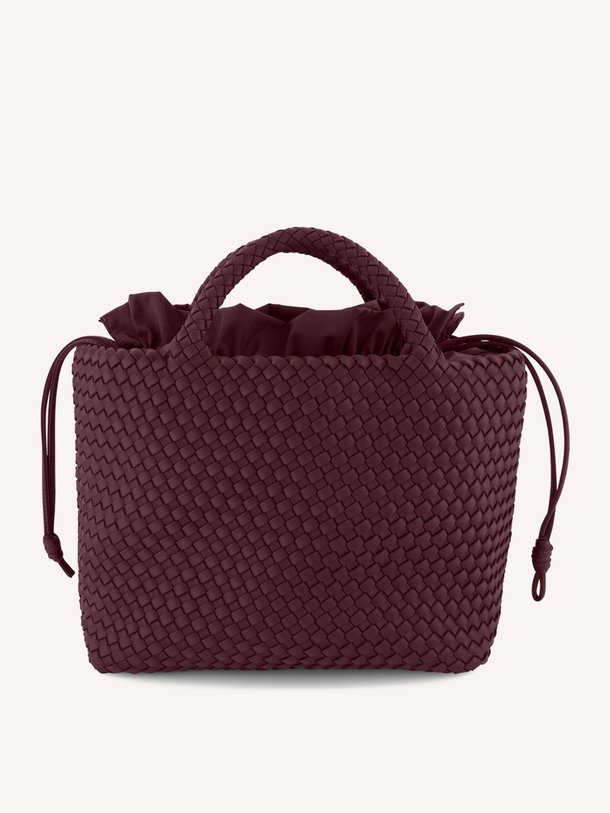 Ontdek de Gevlochten handtas medium van Marrea in de kleur bordeauxrood bij Orangebag. Op werkdagen voor 21:45 besteld, morgen in huis.