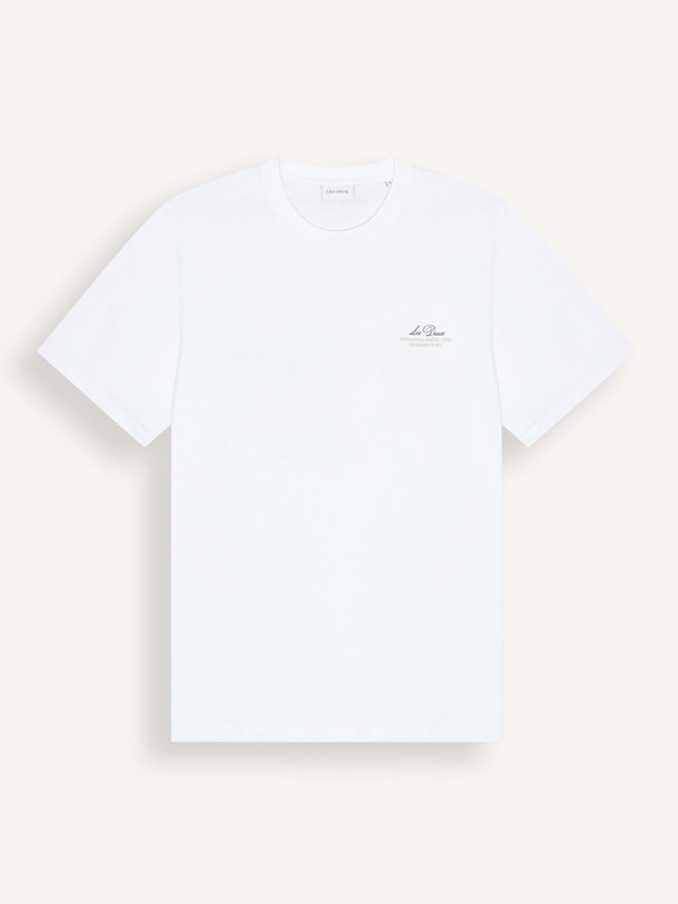 Ontdek de Ben organic cotton T-shirt met print van Les Deux in de kleur Wit bij Orangebag. Op werkdagen voor 21:45 besteld, morgen in huis.