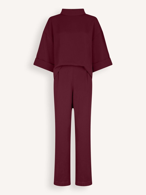 Ontdek de Arlo geweven jumpsuit van Neo Noir in de kleur Bordeauxrood bij Orangebag. Op werkdagen voor 21:45 besteld, morgen in huis.
