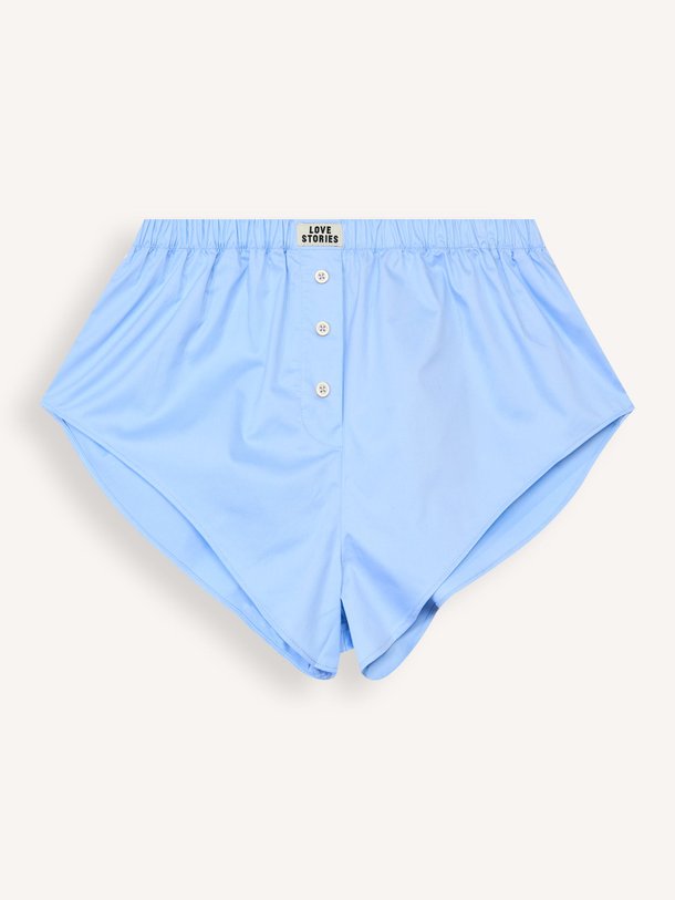 Ontdek de Jamesy katoenmix short van Love Stories in de kleur Blauw bij Orangebag. Op werkdagen voor 21:45 besteld, morgen in huis.