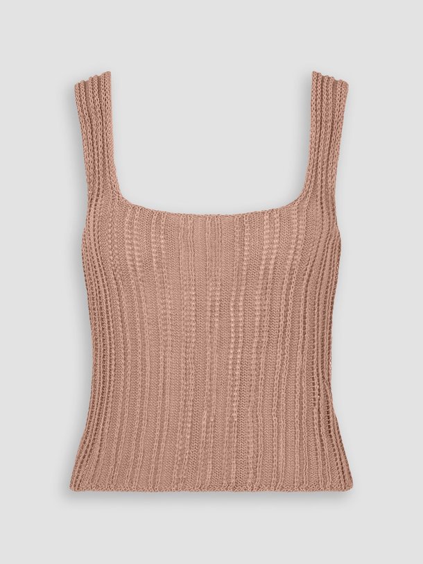Ontdek de Rina katoenmix cropped top van Magali Pascal in de kleur koper bij Orangebag. Op werkdagen voor 21:45 besteld, morgen in huis.
