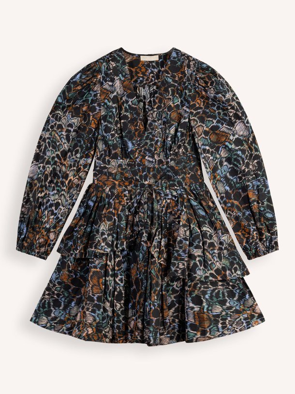 Ontdek de Lulu katoenen jurk met print van Ulla Johnson in de kleur donkerblauw bij Orangebag. Op werkdagen voor 21:45 besteld, morgen in huis.