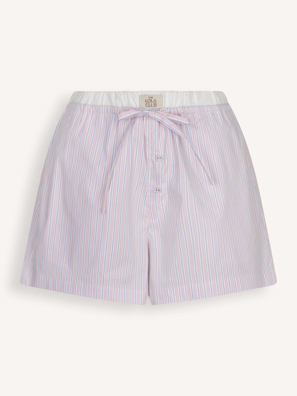 Ontdek de Maeve katoenmix gestreepte short van The Lola Club in de kleur Lichtroze bij Orangebag. Op werkdagen voor 21:45 besteld, morgen in huis.