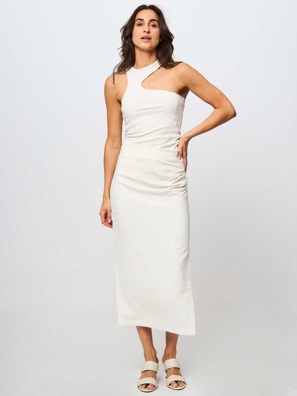 Ontdek de Lino viscosemix rok van Second Female in de kleur off-white bij Orangebag. Op werkdagen voor 21:45 besteld, morgen in huis.