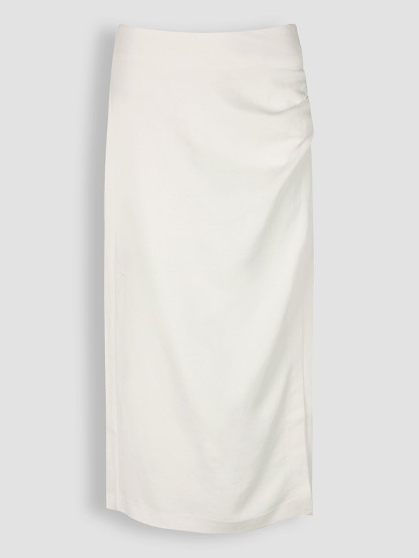 Ontdek de Lino viscosemix rok van Second Female in de kleur off-white bij Orangebag. Op werkdagen voor 21:45 besteld, morgen in huis.