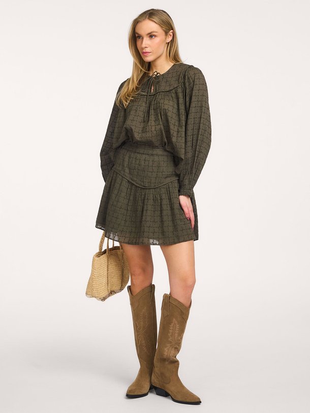 Ontdek de Mynthe katoenen rok met borduursel van Second Female in de kleur Donkergroen bij Orangebag. Op werkdagen voor 21:45 besteld, morgen in huis.