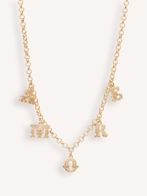 Ontdek de Amore vergulde halsketting met hangers van Anna + Nina in de kleur Goudkleur bij Orangebag. Op werkdagen voor 21:45 besteld, morgen in huis.