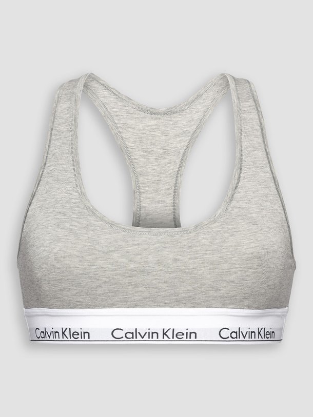 Ontdek de Katoenmix gemêleerde bralette van Calvin Klein in de kleur grijs bij Orangebag. Op werkdagen voor 21:45 besteld, morgen in huis.