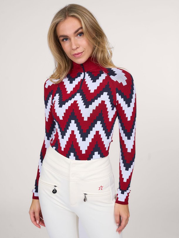 Ontdek de Jacquard power stretch ski pully van Perfect Moment in de kleur rood bij Orangebag. Op werkdagen voor 21:45 besteld, morgen in huis.