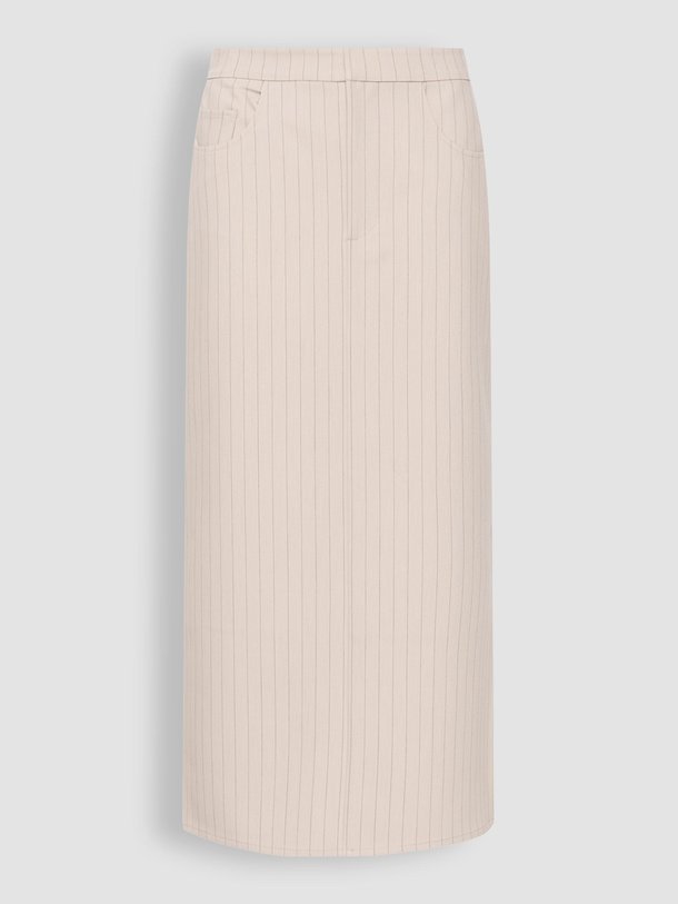 Ontdek de Joelle viscosemix rok met krijtstreep van Gestuz in de kleur zand bij Orangebag. Op werkdagen voor 21:45 besteld, morgen in huis.