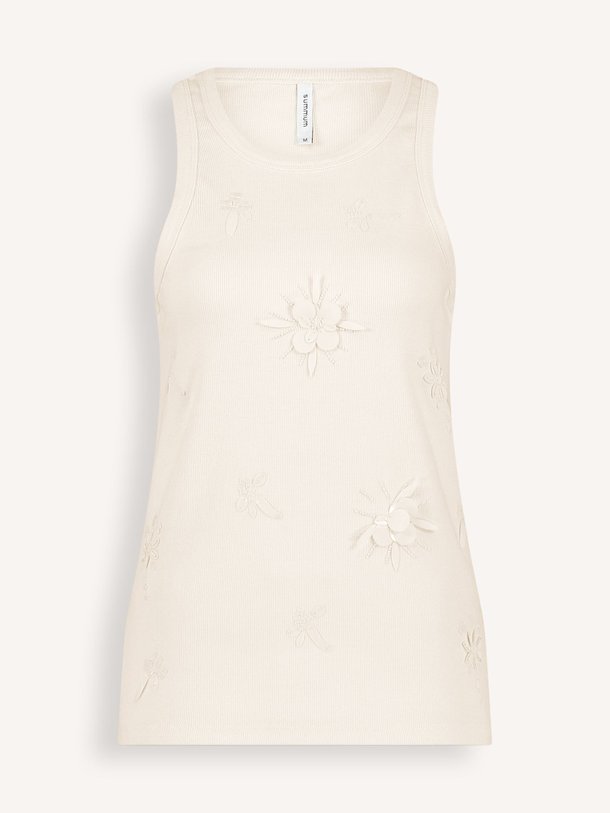 Ontdek de X Quinty Katoenmix tanktop van Summum in de kleur off-white bij Orangebag. Op werkdagen voor 21:45 besteld, morgen in huis.