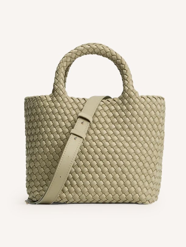 Ontdek de Gevlochten handtas midi van Marrea in de kleur Taupe bij Orangebag. Op werkdagen voor 21:45 besteld, morgen in huis.