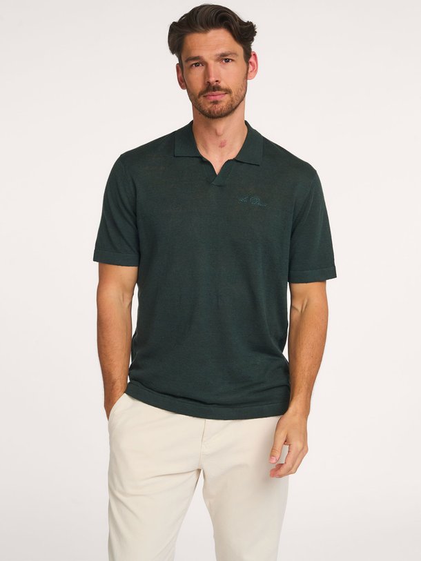 Ontdek de Linnen/katoenmix polo met borduursel van Les Deux bij Orangebag. Op werkdagen voor 21:45 besteld, morgen in huis.