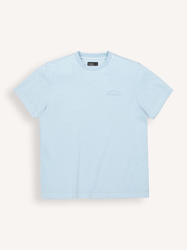 Ontdek de Organic cotton T-shirt met print van Butcher of Blue in de kleur Lichtblauw bij Orangebag. Op werkdagen voor 21:45 besteld, morgen in huis.