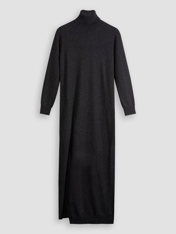 Ontdek de Wol/cashmeremix gemêleerde jurk met col van Semicouture in de kleur antraciet bij Orangebag. Op werkdagen voor 21:45 besteld, morgen in huis.