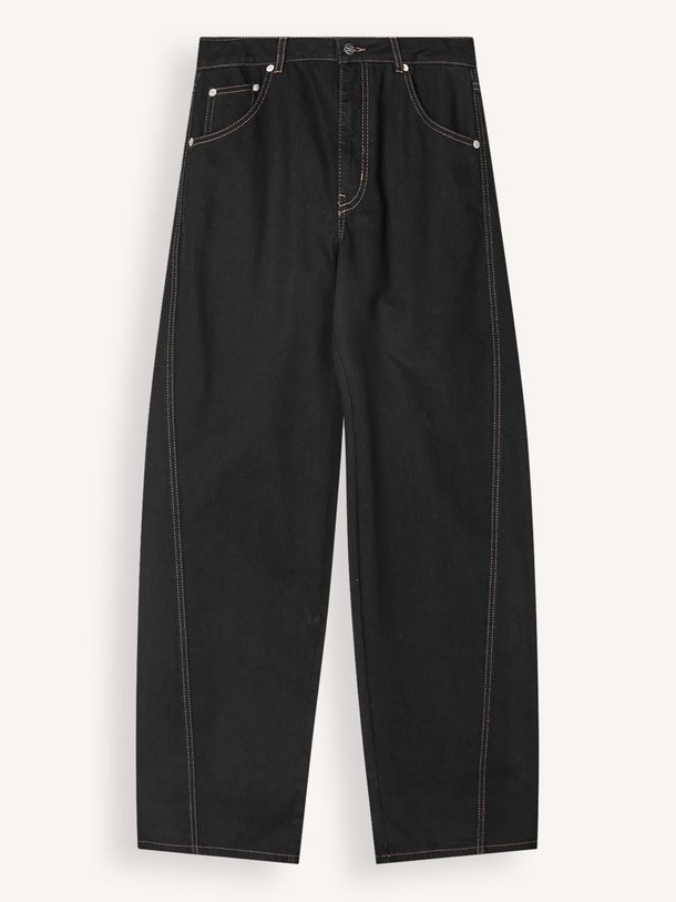 Ontdek de Christel high waist loose fit non-stretch jeans van Mads Norgaard in de kleur zwart bij Orangebag. Op werkdagen voor 21:45 besteld, morgen in huis.