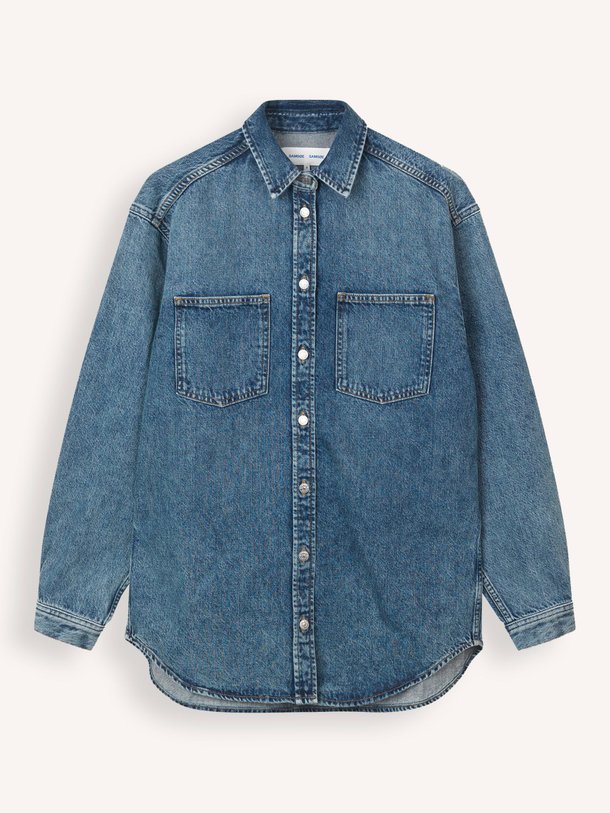 Ontdek de Saeleanori denim blouse van Samsoe Samsoe in de kleur blauw bij Orangebag. Op werkdagen voor 21:45 besteld, morgen in huis.