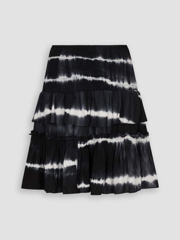 Ontdek de Tallulah viscose rok met print van Co'Couture in de kleur zwart bij Orangebag. Op werkdagen voor 21:45 besteld, morgen in huis.