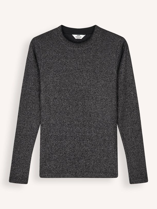 Ontdek de Tuba organic cottonmix lurex top van Mads Norgaard in de kleur zwart bij Orangebag. Op werkdagen voor 21:45 besteld, morgen in huis.