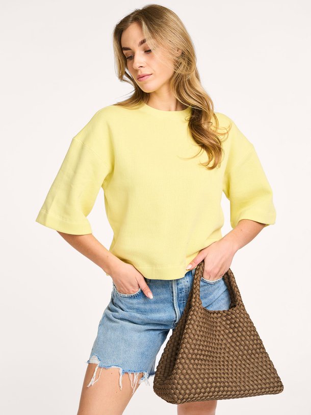 Ontdek de Katoenmix trui van Yaya in de kleur lichtgroen bij Orangebag. Op werkdagen voor 21:45 besteld, morgen in huis.