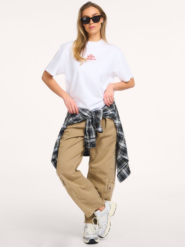 Ontdek de Branca katoenen T-shirt met print van Stieglitz in de kleur Wit bij Orangebag. Op werkdagen voor 21:45 besteld, morgen in huis.