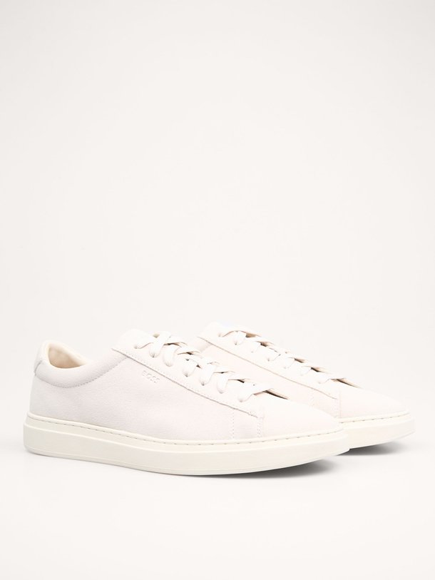 Ontdek de Kieran suède sneakers van Boss in de kleur off-white bij Orangebag. Op werkdagen voor 21:45 besteld, morgen in huis.