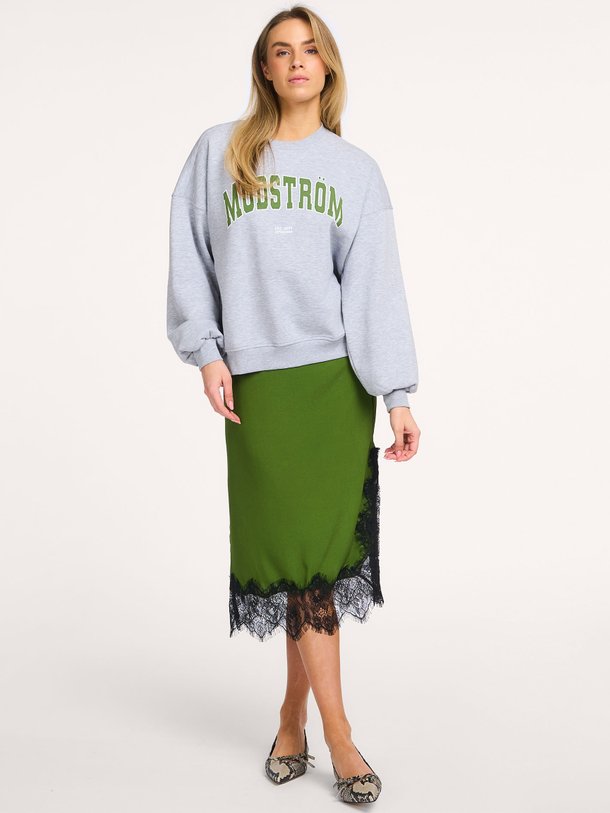 Ontdek de Birk geweven rok met kant van Modstrom in de kleur Groen bij Orangebag. Op werkdagen voor 21:45 besteld, morgen in huis.