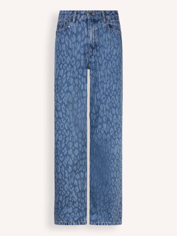 Dante 6 Nuit - High Waist Loose Fit Jeans Met Print - Blauw Ontdek de Nuit high waist loose fit jeans met print van Dante 6 in de kleur blauw bij Orangebag. Op werkdagen voor 21:45 besteld, morgen in huis.