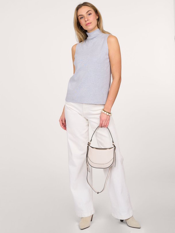 Ontdek de Mori katoen/zijdemix top met col van Knit-ted in de kleur lichtgrijs bij Orangebag. Op werkdagen voor 21:45 besteld, morgen in huis.