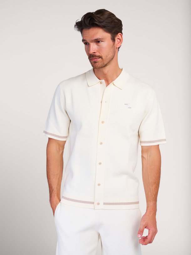 Ontdek de Viscosemix polo van Filling Pieces in de kleur off-white bij Orangebag. Op werkdagen voor 21:45 besteld, morgen in huis.