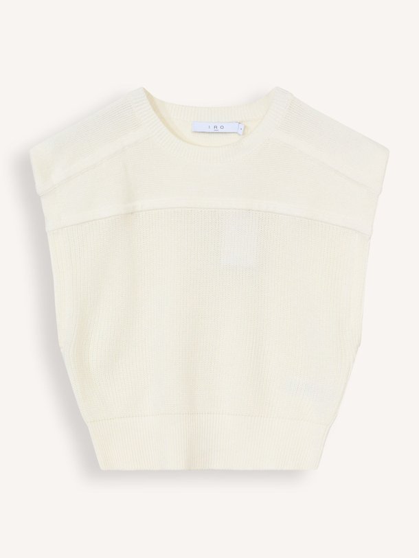 Ontdek de Senso katoenmix spencer van Iro in de kleur ecru bij Orangebag. Op werkdagen voor 21:45 besteld, morgen in huis.