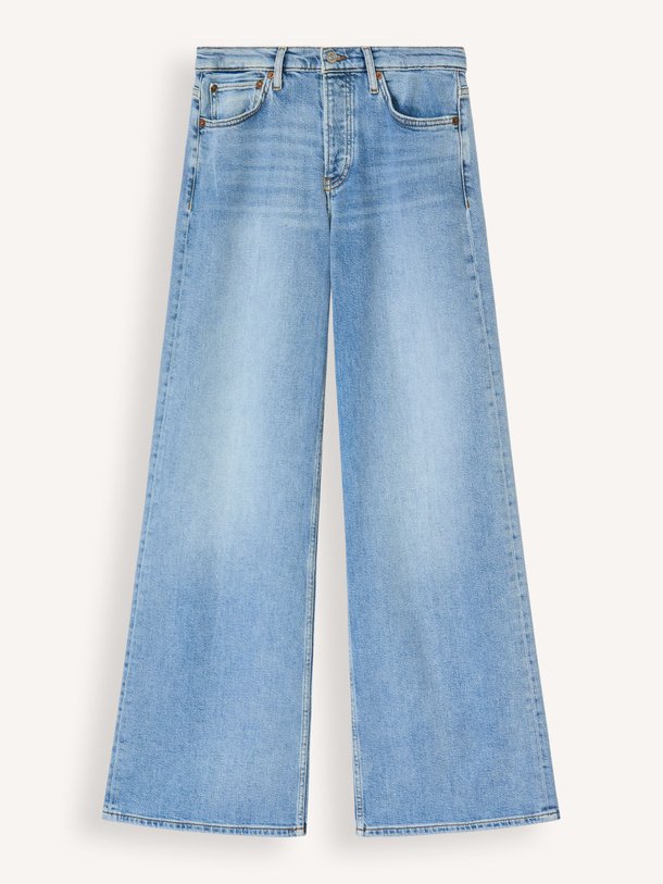 Ontdek de Mid waist wide leg jeans van Re/Done in de kleur blauw bij Orangebag. Op werkdagen voor 21:45 besteld, morgen in huis.