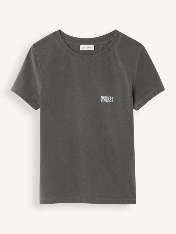 Ontdek de Pymaz katoenmix T-shirt van American Vintage in de kleur Antraciet bij Orangebag. Op werkdagen voor 21:45 besteld, morgen in huis.