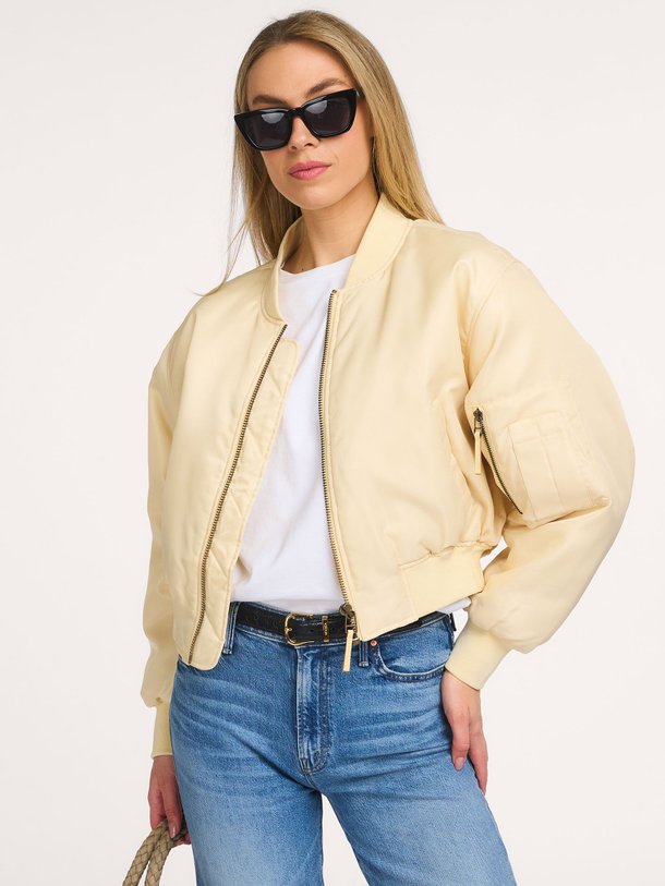 Ontdek de Leon geweven cropped bomberjack van Anine Bing in de kleur Geel bij Orangebag. Op werkdagen voor 21:45 besteld, morgen in huis.