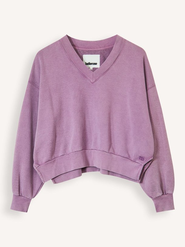 Ontdek de Varola katoenen sweater van Bellerose in de kleur Paars bij Orangebag. Op werkdagen voor 21:45 besteld, morgen in huis.