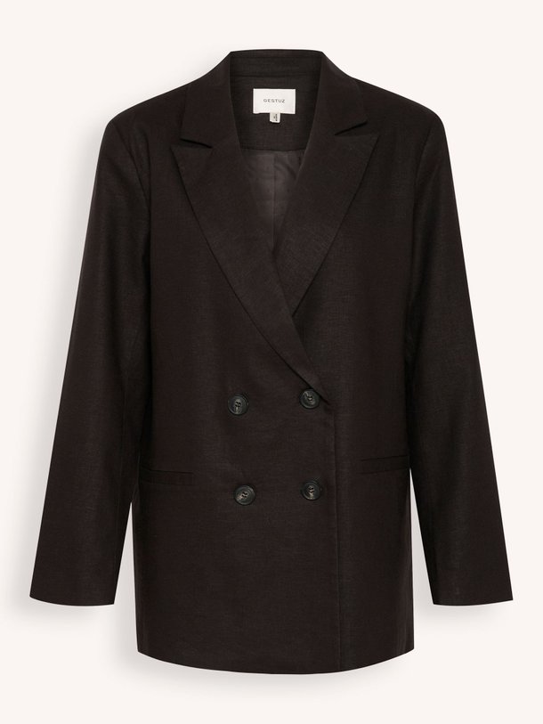 Ontdek de Elarah linnenmix oversized blazer van Gestuz in de kleur zwart bij Orangebag. Op werkdagen voor 21:45 besteld, morgen in huis.