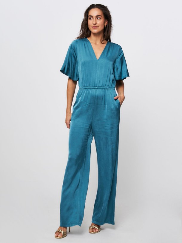 Ontdek de Sanila viscose jumpsuit van La Fee Maraboutee in de kleur blauw bij Orangebag. Op werkdagen voor 21:45 besteld, morgen in huis.