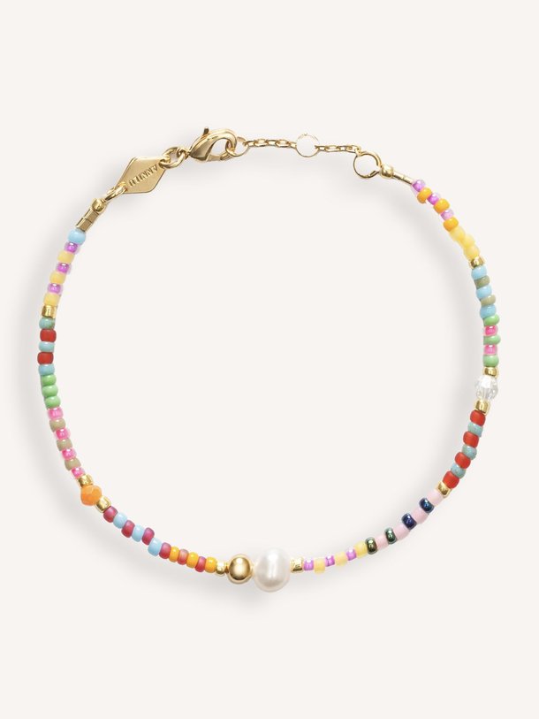 Ontdek de Bikini vergulde armband met kralen van Anni Lu in de kleur Goudkleur bij Orangebag. Op werkdagen voor 21:45 besteld, morgen in huis.